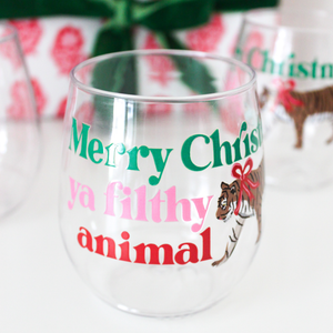 Christmas Wine Glasses - NEW!