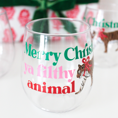 Christmas Wine Glasses